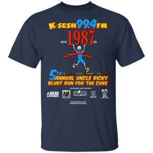 K·SESH 99.4FM 1987 5th Annual Uncle Ricky Lunt Run For The Cure Shirts