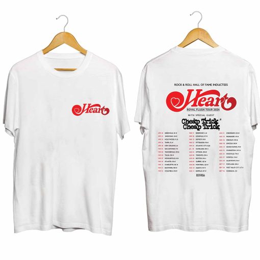 Heart Rock Band 2024 Tour Shirt