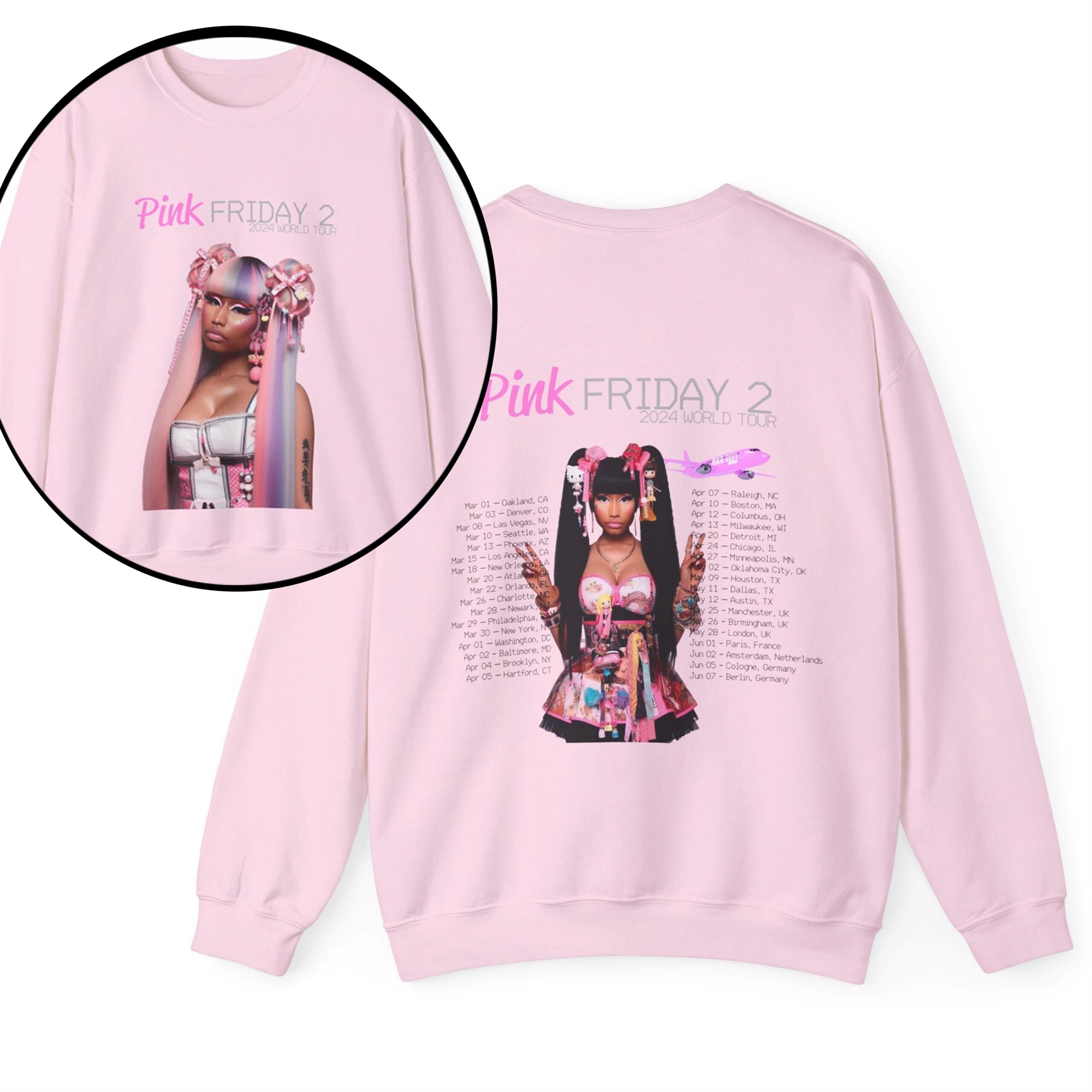 Pink Friday 2 Nicki Minaj 2024 Tour Shirt Nicki Minaj Pink Friday 2 Gag ...