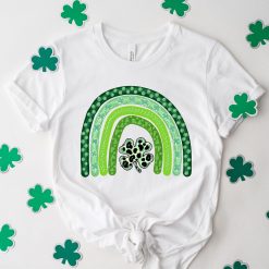 Shamrock Leopard Rainbow St Patrick's Day T-shirt