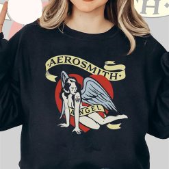 Aerosmith Angel T-shirt Aerosmith 2023 – 2024 Peace Out Farewell Tour With The Black Crowes Tour Shirt