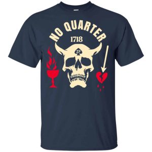 Black Beard No Quarter 1718 T-Shirts