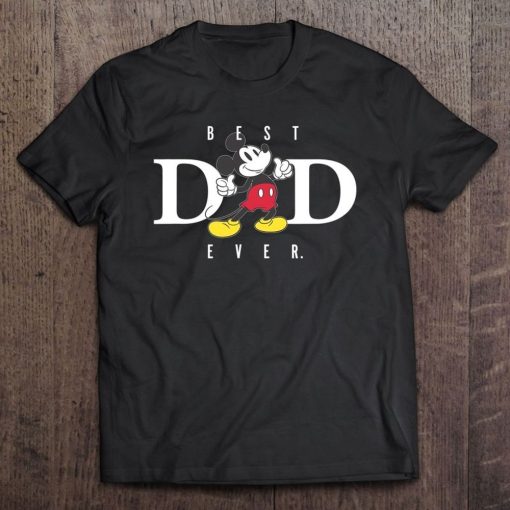 Disney Mickey Mouse Best Dad Ever Thumbs Up Father’S Day Shirt