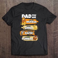 Disney The Lion King Dad You Are Word Stack Funny Shirt