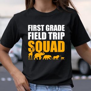 First Grade Field Trip Squad 1st Grade Zoo Crew Safari Shirts