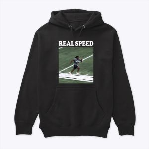 Michael Huff Wearing T’vondre Sweat Real Speed Hoodie