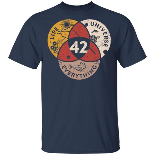 Science 42 Angel Number Life Universe Everything Number 42 Shirts