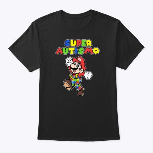 Super Autismo Super Mario For Autism Awareness Shirt