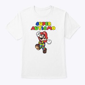 Super Autismo Super Mario For Autism Awareness Shirts