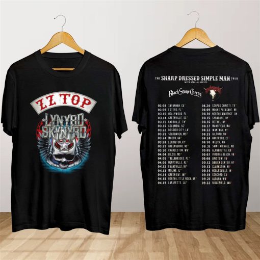 The Sharp Dressed Simple Man Tour Zz Top And Lynyrd Skynyrd Shirt