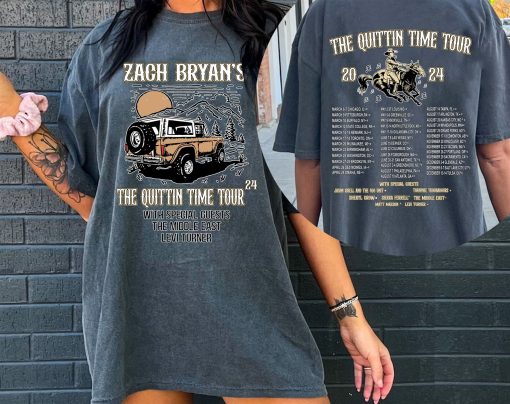 Zach Bryan The Quittin Time Tour 2024 Shirt