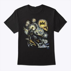 Batman Starry Night Van Gogh Graphic T Shirt