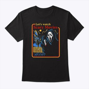 Let’s Watch Scary Movies Scream Horror Halloween T Shirt