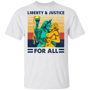 Liberty & Justice For All Vintage Shirt