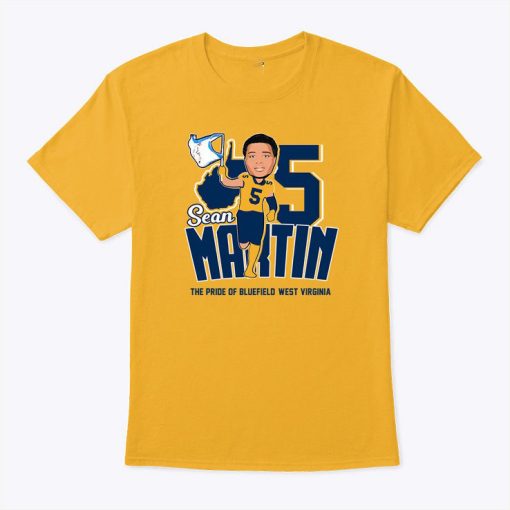 Sean Martin #05 West Virginia Mountaineers 2024 Signature Shirt