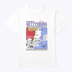 The Battle Of Gettysburg Never Fight Uphill Me Boys Shirt