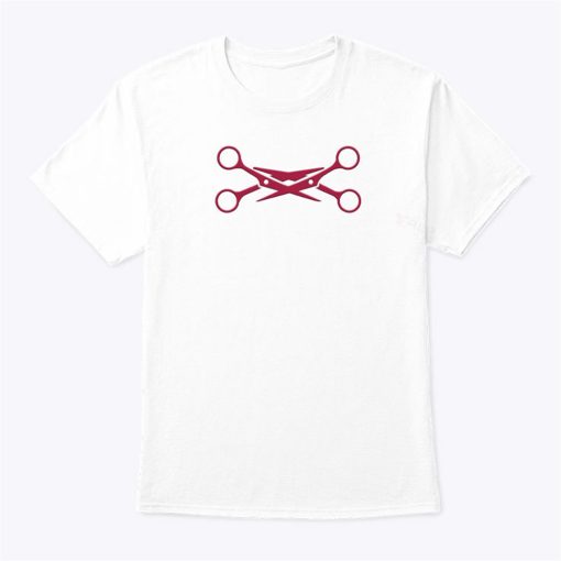 Ladies Pink Scissors Lesbian Pride Lgbt T Shirt