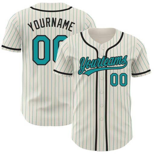 Personalized Baseball Jersey, Teal Stripe Baseball Jersey, Baseball Fans Jersey, Custom Number Baseball Team, Baseball Couple Jersey